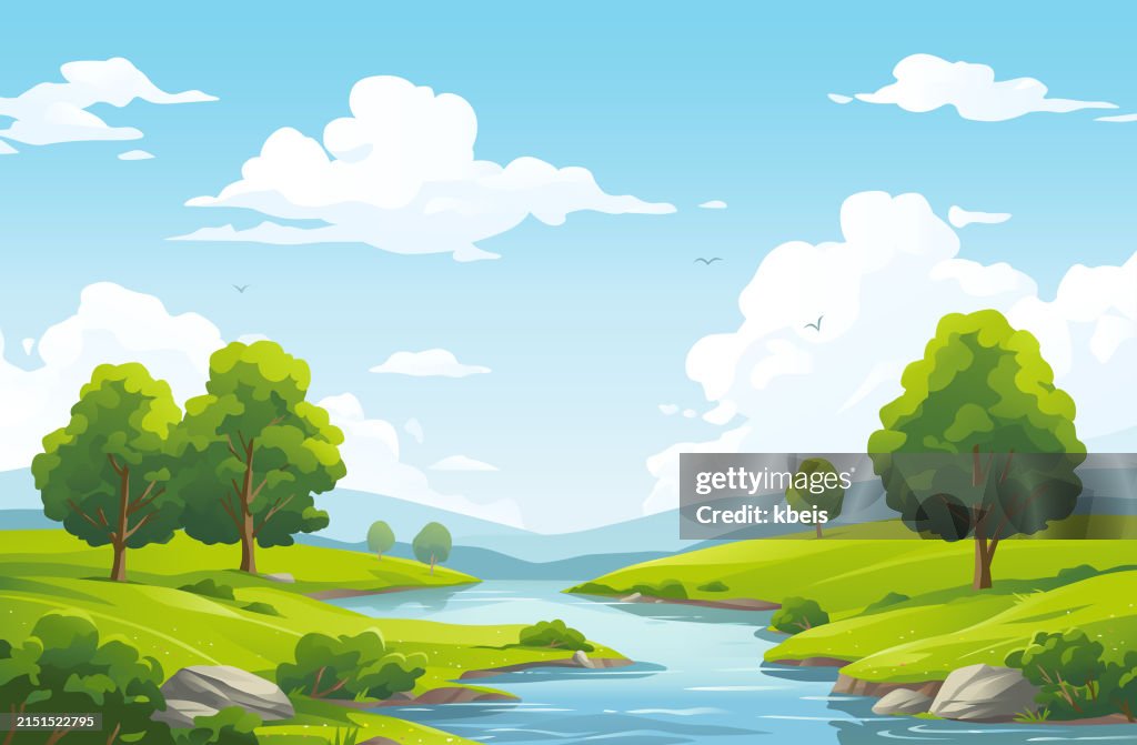 Idyllic River Landscape