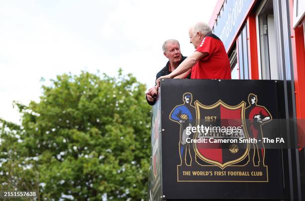 Fans interact prior to the FA Women's National League Division One Midlands match between Sheffield FC and Sporting Khalsa at The Home of Football...