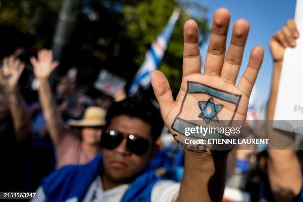 CA: Supporters Of Israel March To University Of Southern California Campus