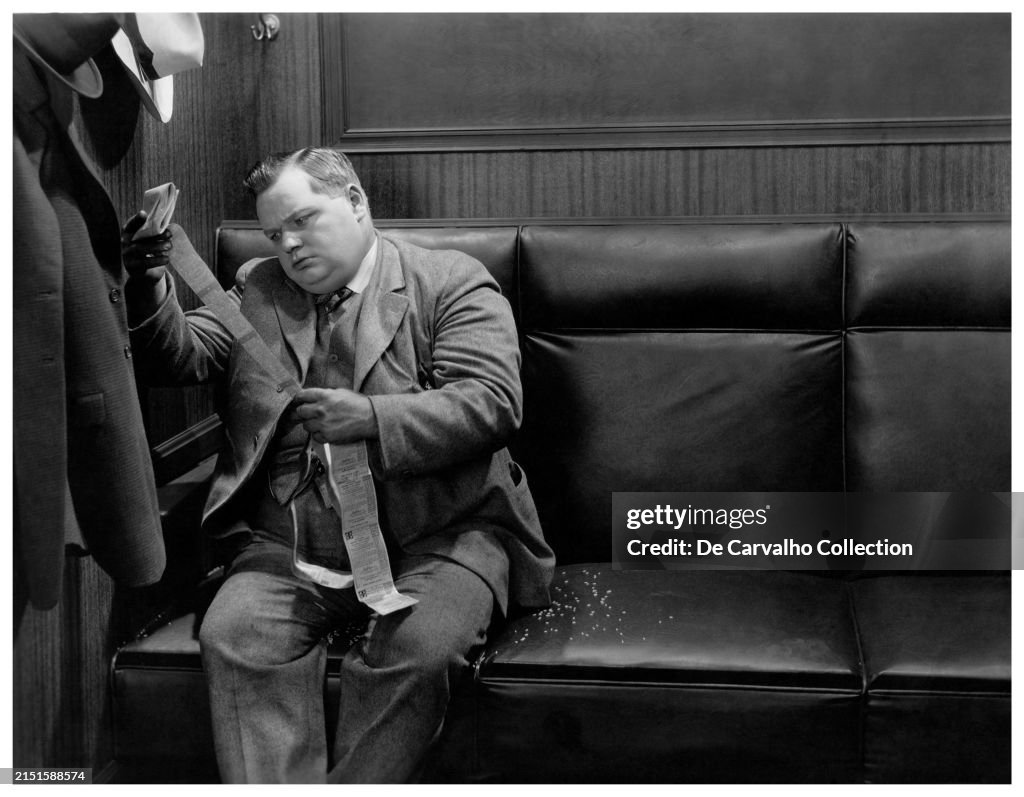 Roscoe 'Fatty' Arbuckle in 'The Fast Freight'