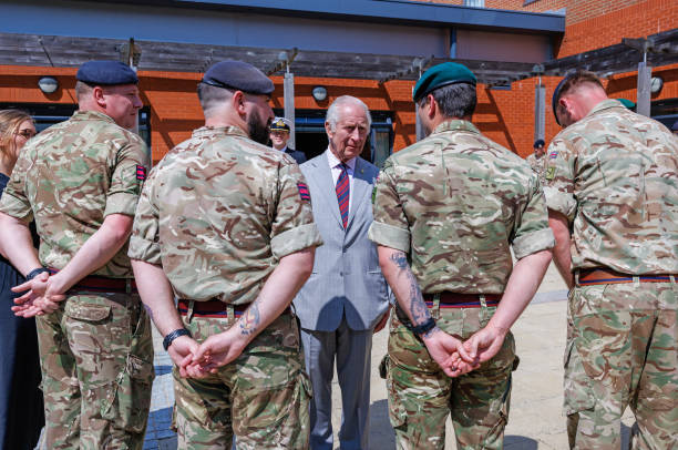 GBR: The King Visits The Royal School Of Military Engineering