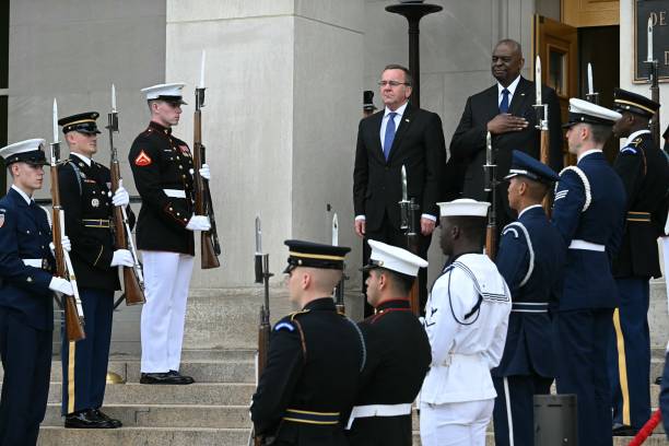 VA: Defense Secretary Austin Hosts German Defense Minister At The Pentagon