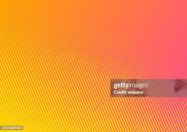 bildbanksillustrationer, clip art samt tecknat material och ikoner med abstract warm orange lines gradient pattern background - flerfärgad bakgrund