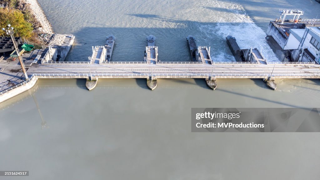 Hydroelectric Power Station aerial view