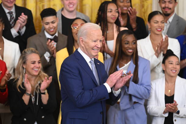 DC: President Biden Hosts WNBA Champion Las Vegas Aces At The White House