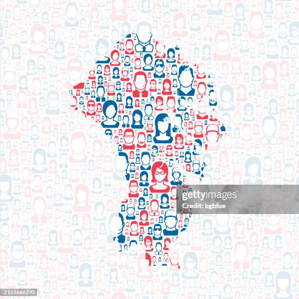 anne arundel county, maryland. map with blue and red people - anne arundel stock illustrations