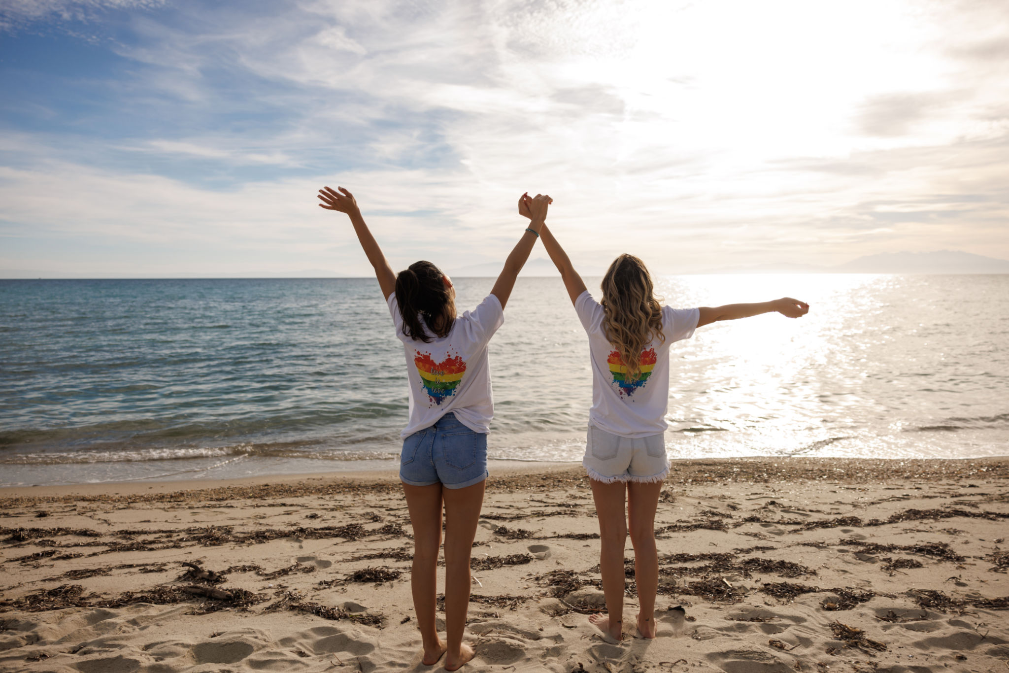 Young couple enjoying summer vacation at seaside Young couple enjoying summer vacation at seaside