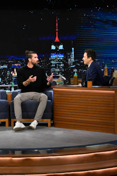 NY: NBC's "Tonight Show Starring Jimmy Fallon" with Michael Phelps, Jon Glaser, LAUFEY