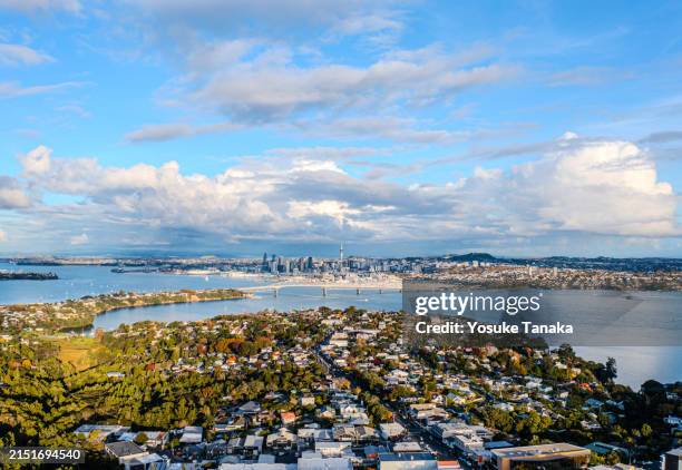 auckland von north shore - auckland stock-fotos und bilder