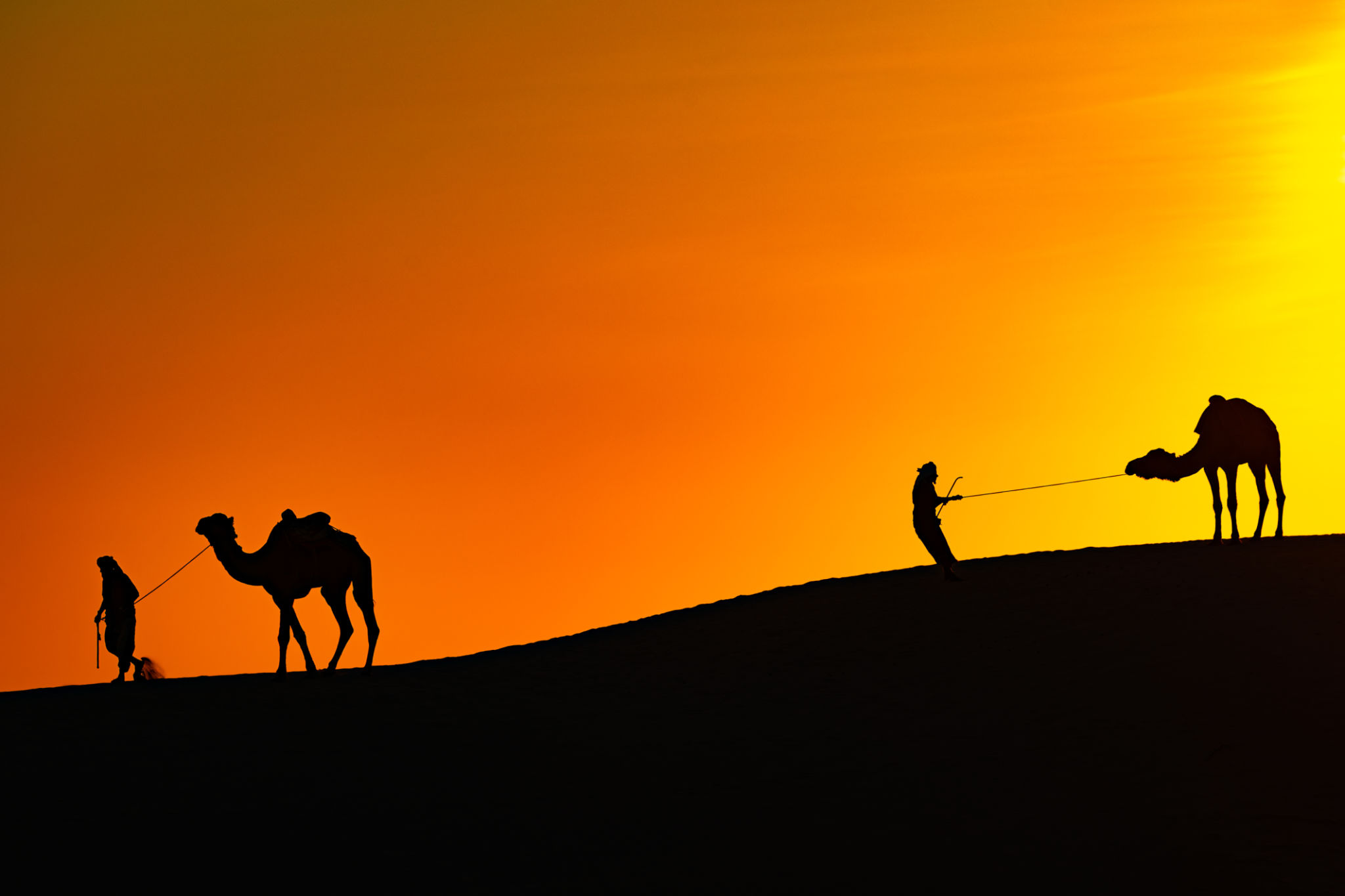 Berbers at sunset Berbers at sunset