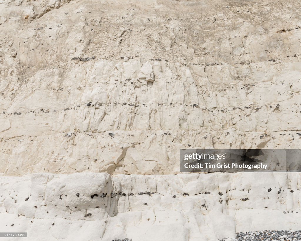 Close up of Chalk Rock Cliffs