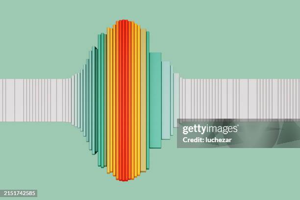 colorful sound waves. data visualization - simplify complex stock pictures, royalty-free photos & images