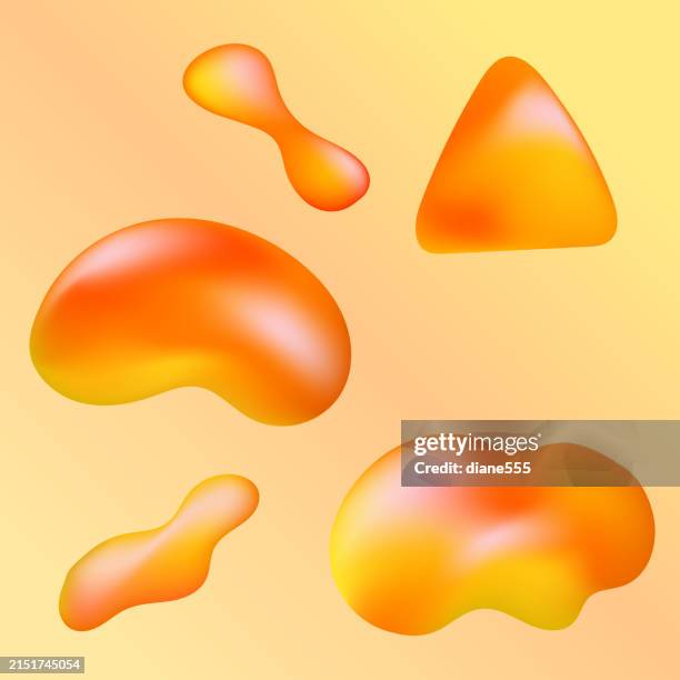 abstract blob shapes background - blob stock illustrations