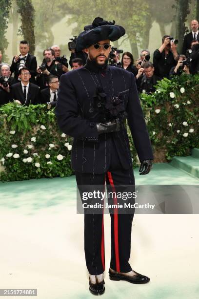 Bad Bunny attends The 2024 Met Gala Celebrating "Sleeping Beauties: Reawakening Fashion" at The Metropolitan Museum of Art on May 06, 2024 in New...