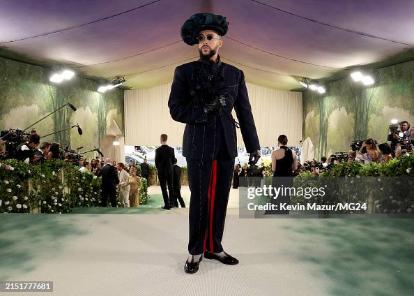 Bad Bunny attends The 2024 Met Gala Celebrating "Sleeping Beauties