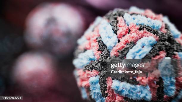 dengue virus structure - electron micrograph stock pictures, royalty-free photos & images
