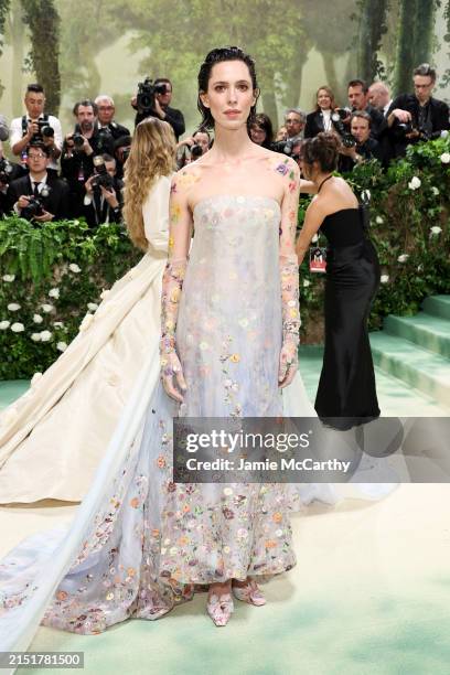 Rebecca Hall attends The 2024 Met Gala Celebrating "Sleeping Beauties: Reawakening Fashion" at The Metropolitan Museum of Art on May 06, 2024 in New...