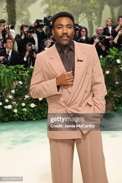Donald Glover attends The 2024 Met Gala Celebrating "Sleeping Beauties: Reawakening Fashion" at The Metropolitan Museum of Art on May 06, 2024 in New...