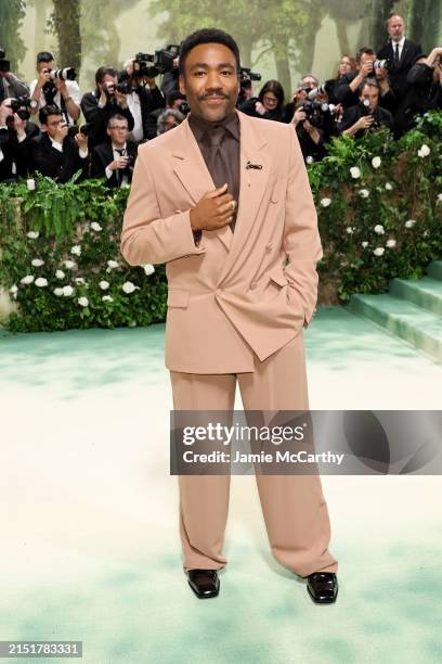 Donald Glover attends The 2024 Met Gala Celebrating "Sleeping Beauties: Reawakening Fashion" at The Metropolitan Museum of Art on May 06, 2024 in New...
