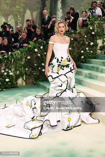 Gigi Hadid attends The 2024 Met Gala Celebrating "Sleeping Beauties: Reawakening Fashion" at The Metropolitan Museum of Art on May 06, 2024 in New...