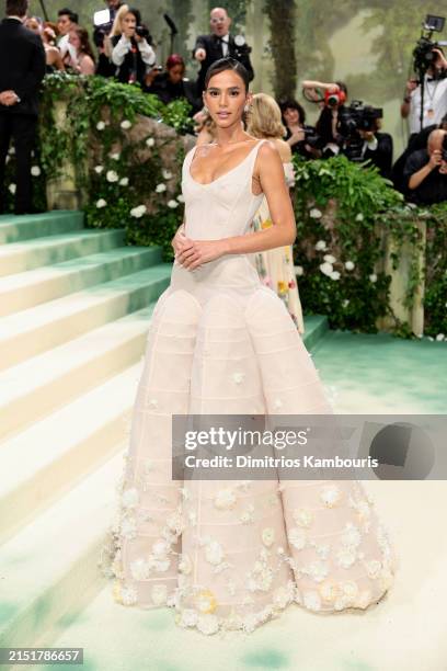 Bruna Marquezine attends The 2024 Met Gala Celebrating "Sleeping Beauties: Reawakening Fashion" at The Metropolitan Museum of Art on May 06, 2024 in...