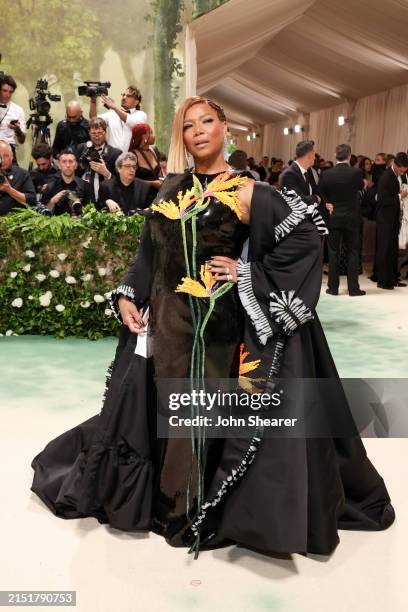 Queen Latifah attends The 2024 Met Gala Celebrating "Sleeping Beauties: Reawakening Fashion" at The Metropolitan Museum of Art on May 06, 2024 in New...