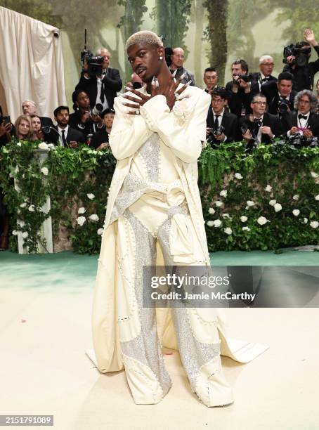 Lil Nas X attends The 2024 Met Gala Celebrating "Sleeping Beauties: Reawakening Fashion" at The Metropolitan Museum of Art on May 06, 2024 in New...
