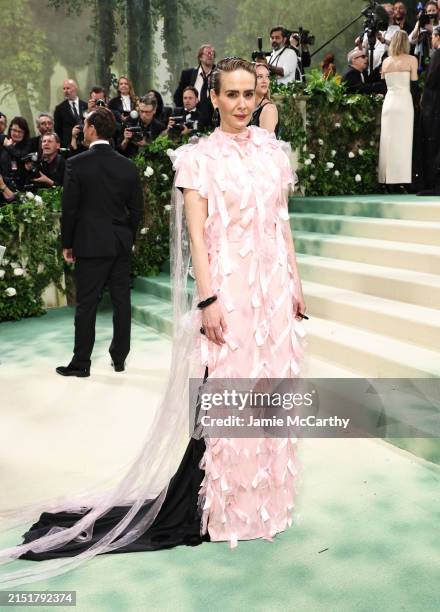 Sarah Paulson attends The 2024 Met Gala Celebrating "Sleeping Beauties: Reawakening Fashion" at The Metropolitan Museum of Art on May 06, 2024 in New...