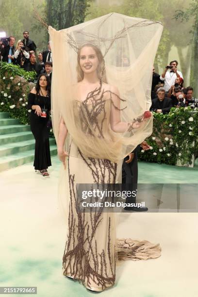 Lana Del Rey attends The 2024 Met Gala Celebrating "Sleeping Beauties: Reawakening Fashion" at The Metropolitan Museum of Art on May 06, 2024 in New...