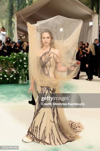 Lana Del Rey attends The 2024 Met Gala Celebrating "Sleeping Beauties: Reawakening Fashion" at The Metropolitan Museum of Art on May 06, 2024 in New...