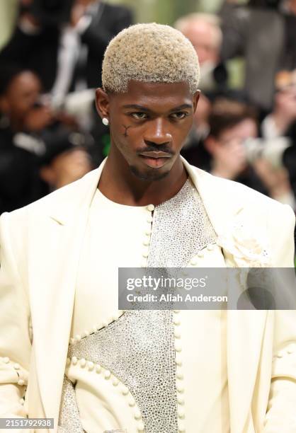 Lil Nas X attends The 2024 Met Gala Celebrating "Sleeping Beauties: Reawakening Fashion" at The Metropolitan Museum of Art on May 06, 2024 in New...