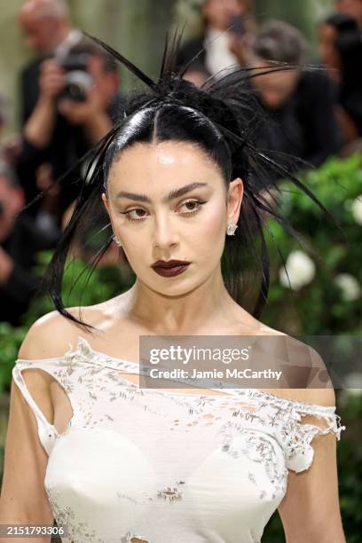 Charli XCX attends The 2024 Met Gala Celebrating "Sleeping Beauties: Reawakening Fashion" at The Metropolitan Museum of Art on May 06, 2024 in New...