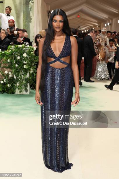 Simone Ashley attends The 2024 Met Gala Celebrating "Sleeping Beauties: Reawakening Fashion" at The Metropolitan Museum of Art on May 06, 2024 in New...