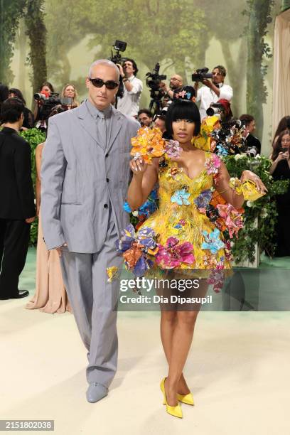 Francesco Risso and Nicki Minaj attend The 2024 Met Gala Celebrating "Sleeping Beauties: Reawakening Fashion" at The Metropolitan Museum of Art on...