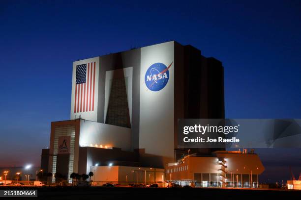 S Vehicle Assembly building is seen after Boeing’s Starliner spacecraft crew flight test was scrubbed at Space Launch Complex 41 on May 06 in Cape...