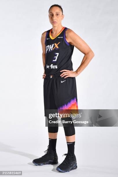 Diana Taurasi of the Phoenix Mercury poses for a portrait during 2024 WNBA Media Day May 9 at the Footprint Center in Phoenix, Arizona. NOTE TO USER:...