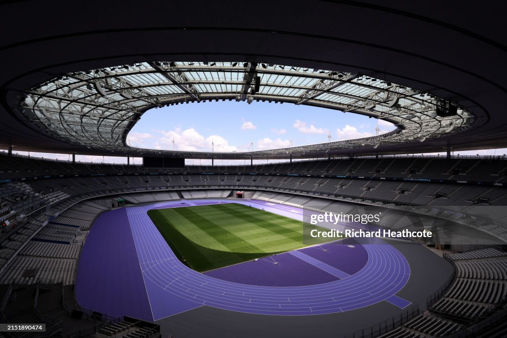 Visit Of Stade De France Ahead Of The Summer Olympics