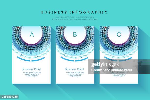 timeline creator infographic template. 3 steps - three road map stock illustrations
