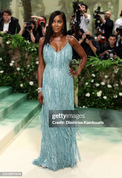 Naomi Campbell attends The 2024 Met Gala Celebrating "Sleeping Beauties: Reawakening Fashion" at The Metropolitan Museum of Art on May 06, 2024 in...