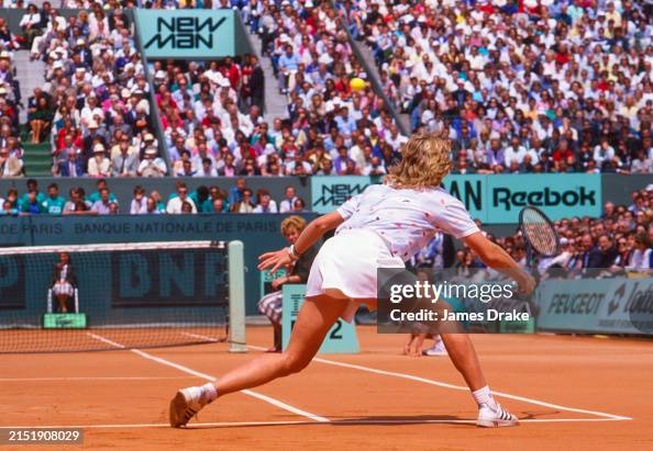 West German Tennis Player Steffi Graf Hits A Forehand During A Match west-german-tennis-player-steffi-graf-hits-a-forehand-during-a-match