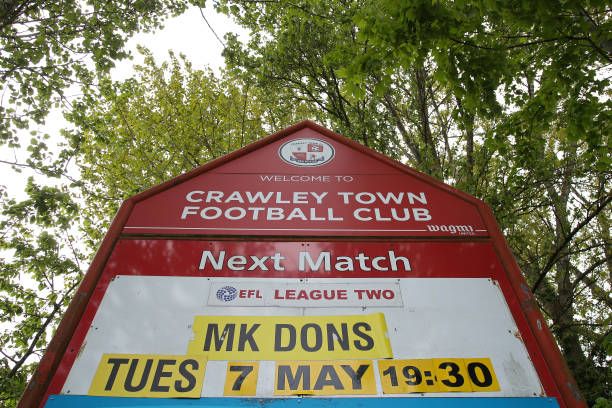 GBR: Crawley Town v Milton Keynes Dons - Sky Bet League Two Play-Off Semi-Final 1st Leg