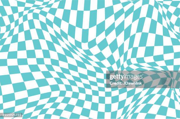 retro 90s style y2k blue checked pattern background - 2000 stock illustrations
