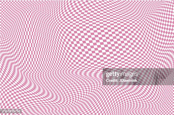 retro 90s style y2k pink checked pattern background - 2000 stock illustrations