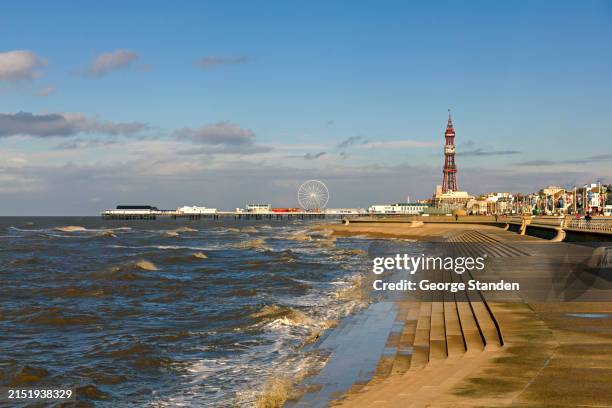 blackpool - blackpool-lancashire stockfoto's en -beelden