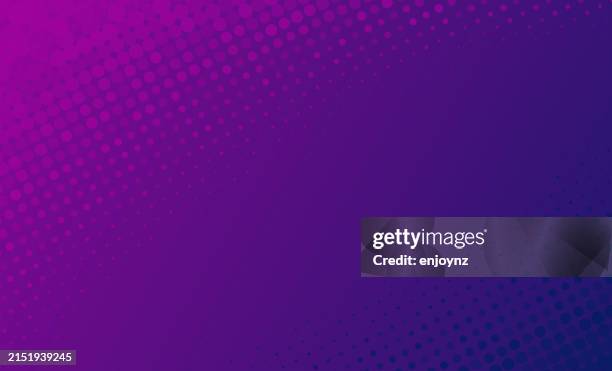 pink and purple dots pattern gradient - purple background stock illustrations
