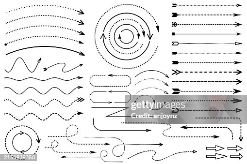Technical arrow vector illustrations Technical arrow vector illustrations