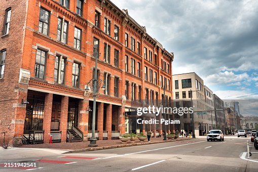 Denver, Colorado, historisches Geschäftsviertel und Einkaufsviertel in der Innenstadt Denver, Colorado, historisches Geschäftsviertel und Einkaufsviertel in der Innenstadt