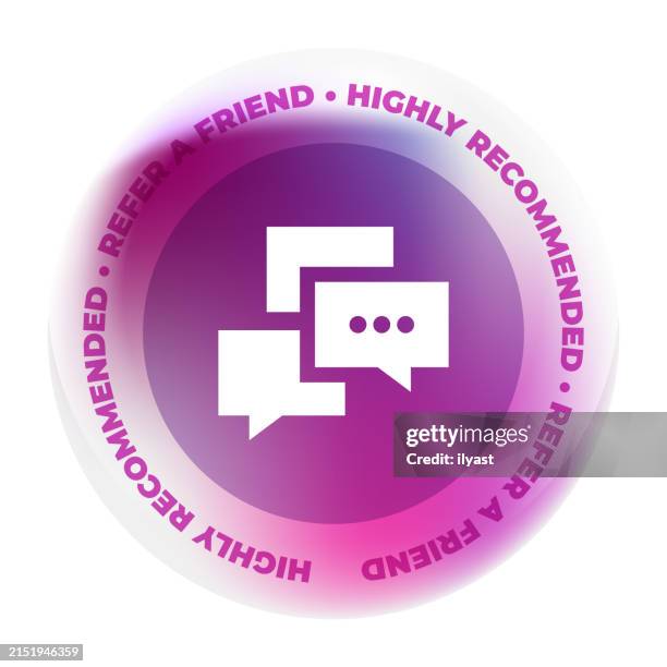 glass badge design with discussion icon - big tech stock illustrations
