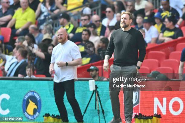 Manager Rob Elliot of Gateshead is pictured during the Isuzu FA Trophy Final between Gateshead and Solihull Moors at Wembley Stadium in London, on...