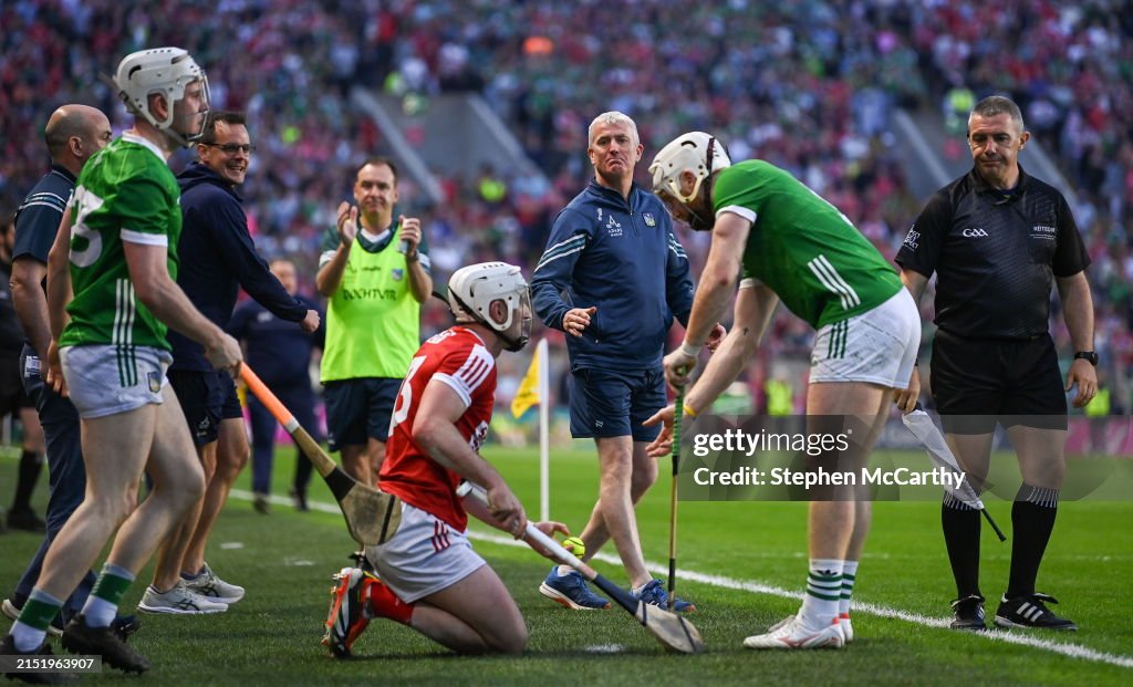 Huling Limerick Cork , Ireland - 11 May 2024; Limerick manager John Kiely reacts to a ...